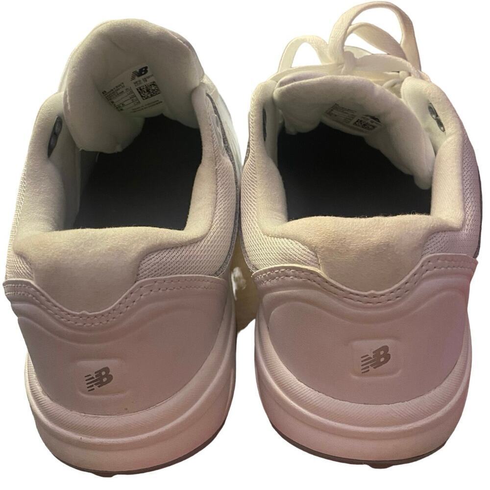 NEW BALANCE Women's Walking Sneakers, White/Gray Leather, 9, #WW813WT - Picture 7 of 12
